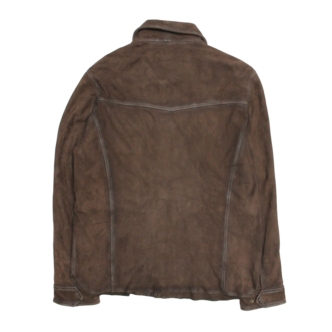 Men’s Dark Brown Brody Suede Shacket | Frye Dark brown
