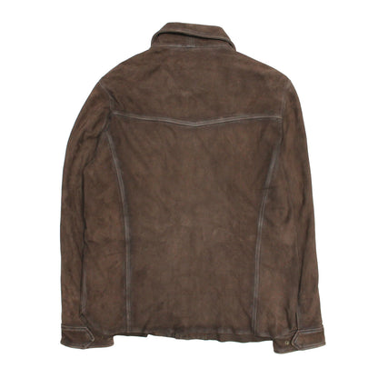Men’s Dark Brown Brody Suede Shacket | Frye Dark brown