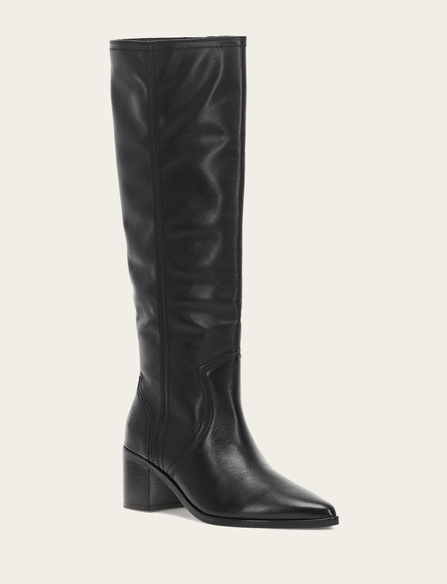 Women's Black Sadie Softy Tall Booties | Frye Black
