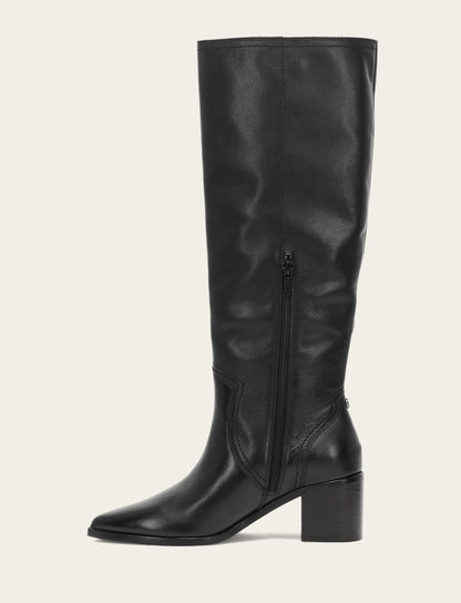 Women's Black Sadie Softy Tall Booties | Frye Black