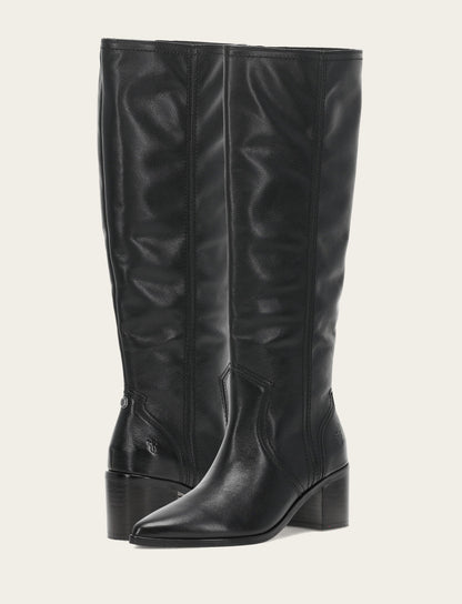 Women's Black Sadie Softy Tall Booties | Frye Black