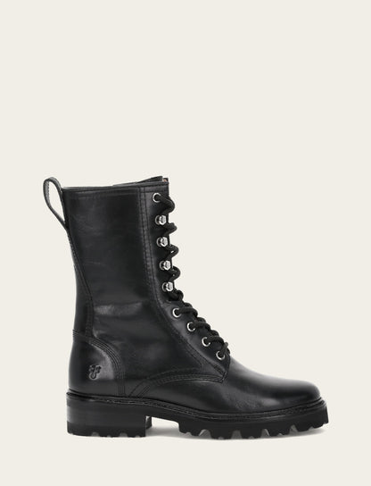 Women's Black Olivia Combat Boots | Frye Black