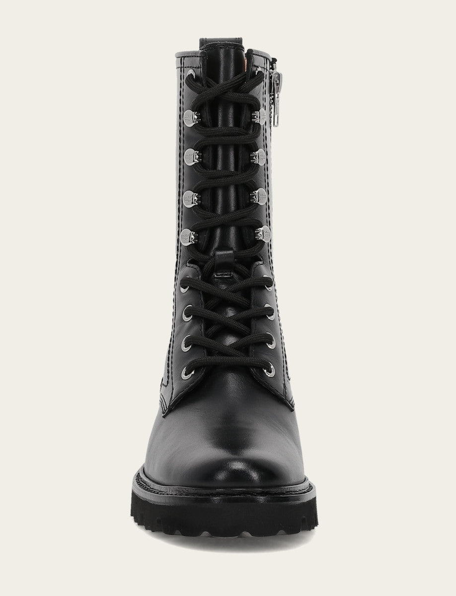 Women's Black Olivia Combat Boots | Frye Black