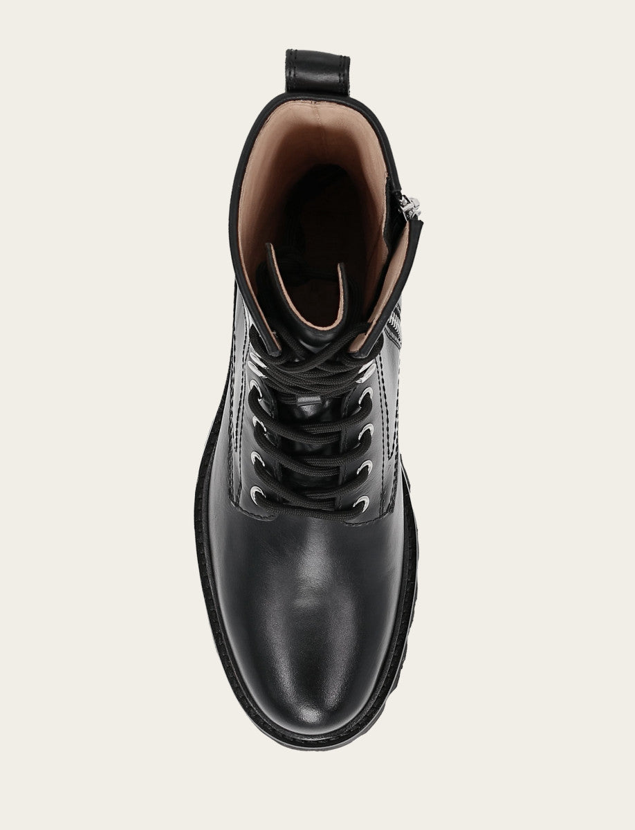 Women's Black Olivia Combat Boots | Frye Black