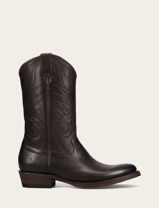Men's Chocolate Grady Vintage Stitch Western Boots | Frye CHOCOLATE