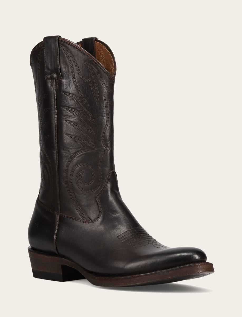 Men's Chocolate Grady Vintage Stitch Western Boots | Frye CHOCOLATE