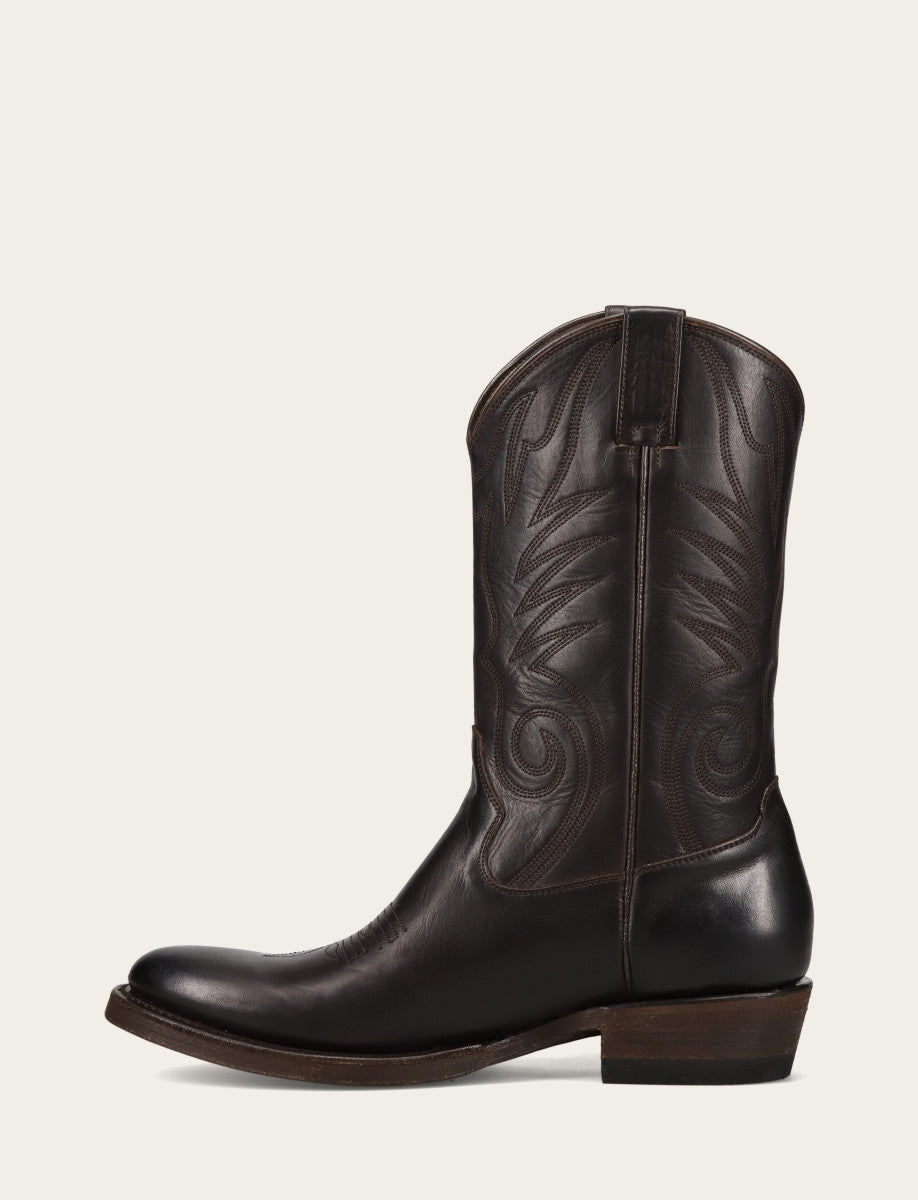 Men's Chocolate Grady Vintage Stitch Western Boots | Frye CHOCOLATE