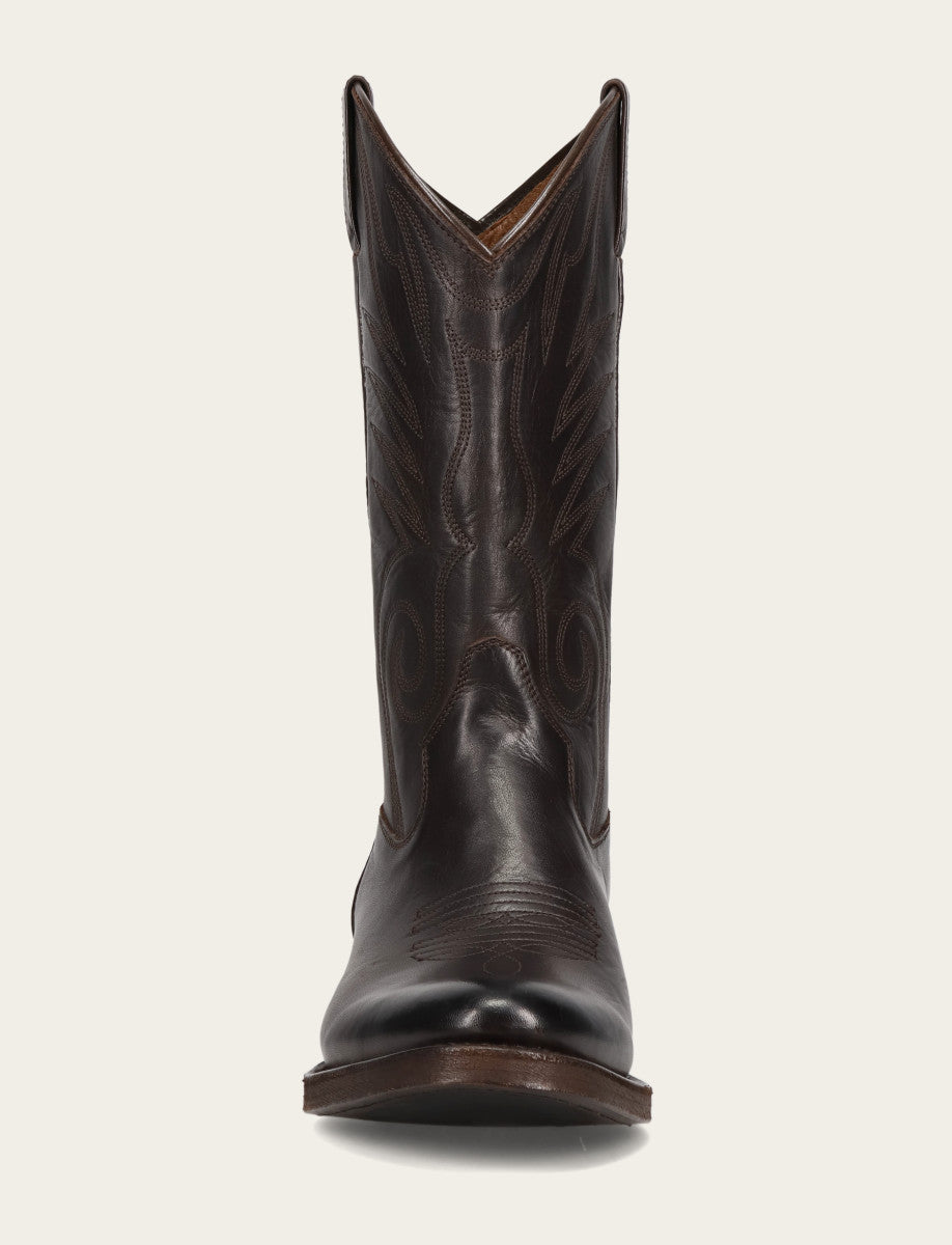 Men's Chocolate Grady Vintage Stitch Western Boots | Frye CHOCOLATE
