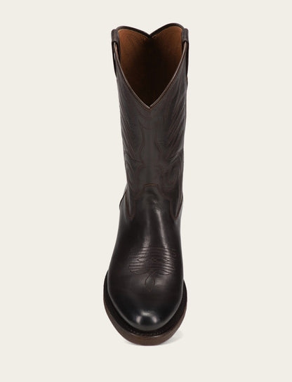 Men's Chocolate Grady Vintage Stitch Western Boots | Frye CHOCOLATE